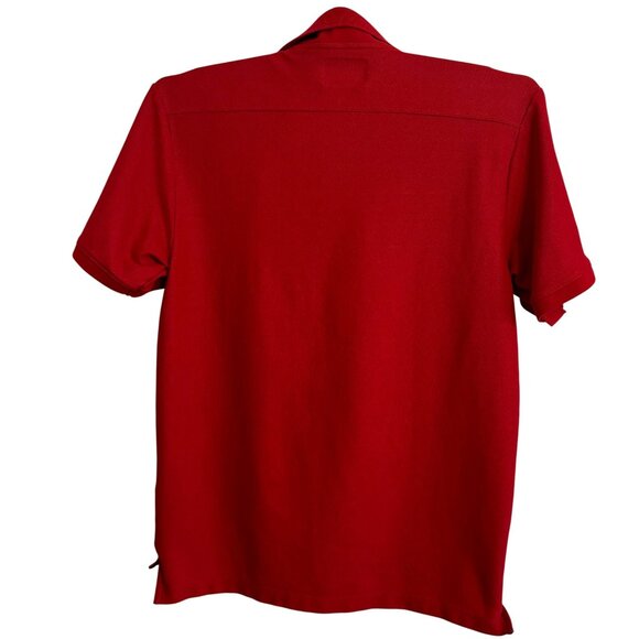 New Era Rutgers Scarlett Knights Men's SZ Medium Logo Short Sleeve Polo Red - Picture 2 of 12